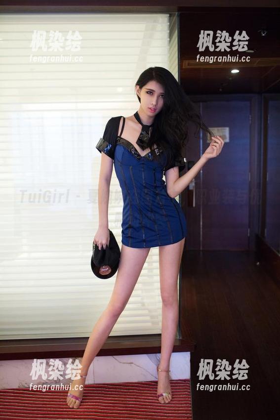 TuiGirl-夏婉婉 TuiGirl - 夏婉婉在图片中,职业装与优雅的冲突